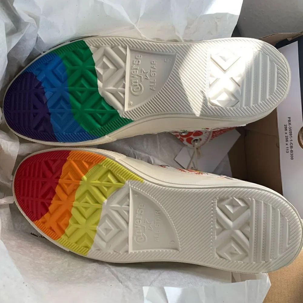 Converse | Chuck 70 Rainbow Patchwork High Tops - Picture 10 of 11